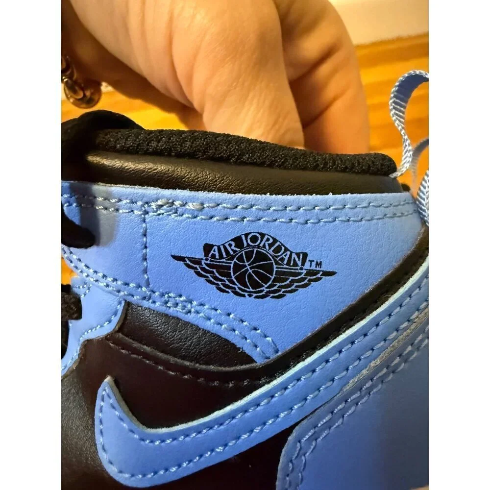 Nike Air Jordan 1 Mid University Black Blue 5C Toddler